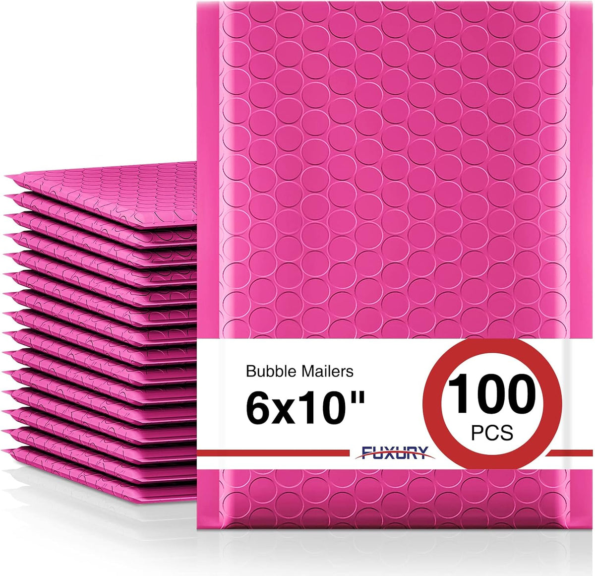 Bubble Mailers 6x10" 100 Pack Pink Thick Padded Envelopes