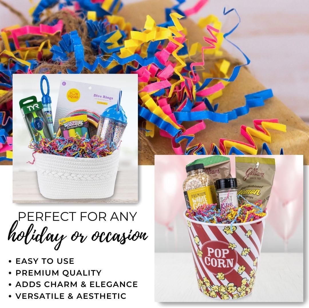 Crinkle Cut Paper for Gift Basket - 10LB - Fiesta Blend