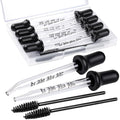 10Pcs Glass Eye Dropper Pipettes Droppers for Oils& Cleaning Tool