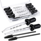 10Pcs Glass Eye Dropper Pipettes Droppers for Oils& Cleaning Tool