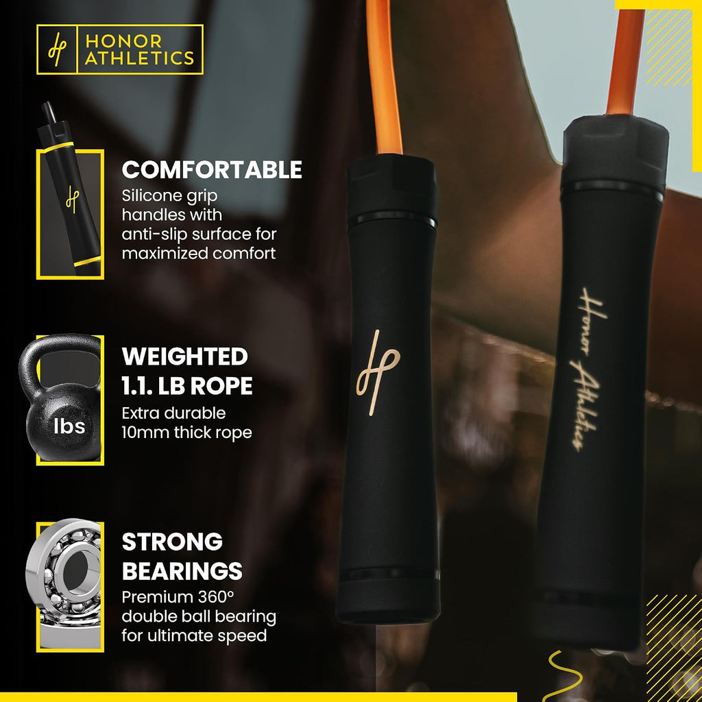 3.0 Muay Thai Style Weighted Jump Rope/Crafted for High-Intensity Training/Muay Thai & MMA - Lasting PVC Jump Rope