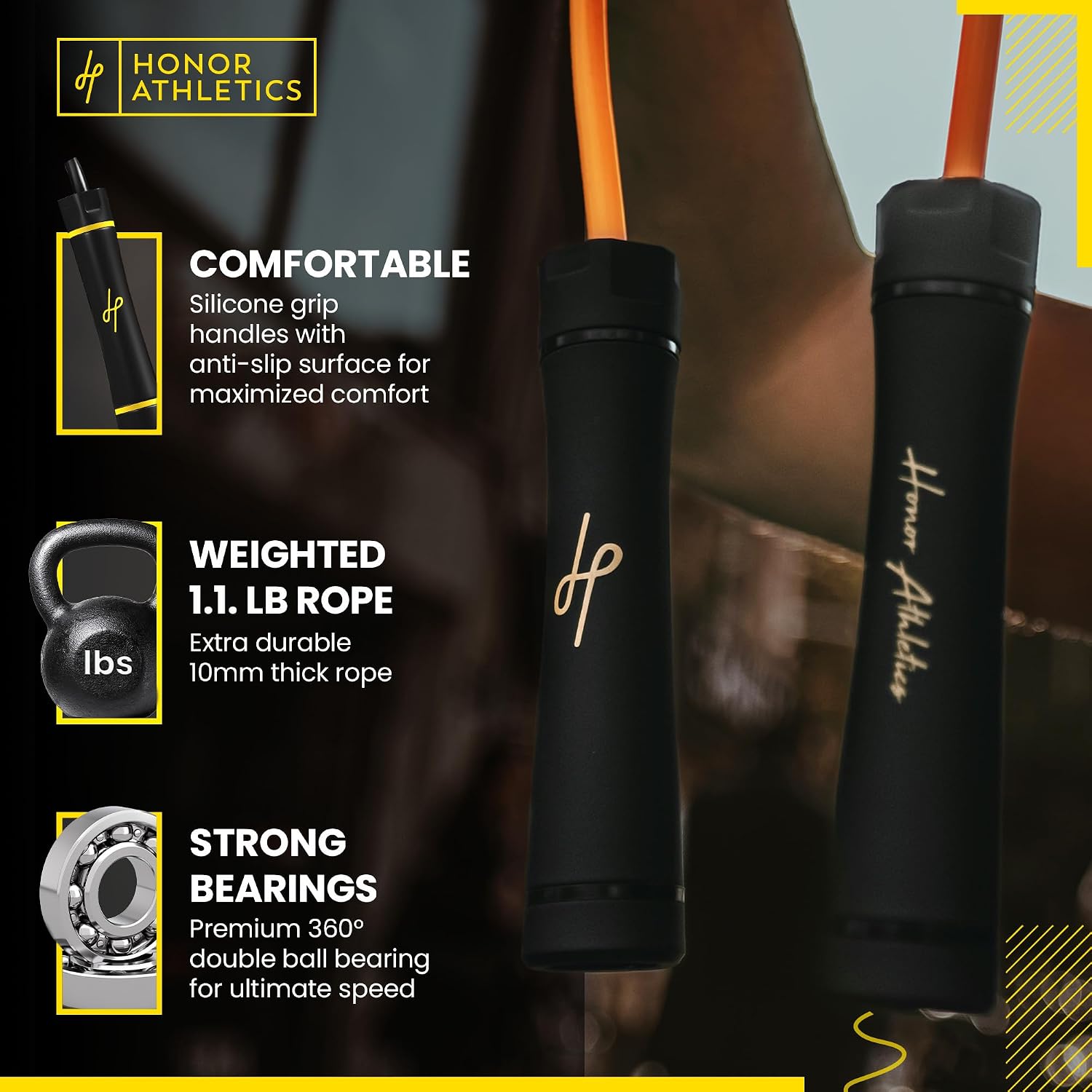 3.0 Muay Thai Style Weighted Jump Rope/Crafted for High-Intensity Training/Muay Thai & MMA - Lasting PVC Jump Rope