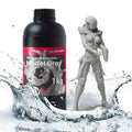Water-Washable 3D Printer Resin [Model Gray], 405nm LCD UV-Curing Photopolymer Resin for High Precision Printing, Low