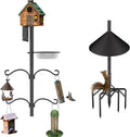 Bird Feeder Pole Stand,95 Inch House Pole for Outdoors Weather Station,Heavy Duty Metal Mount Kit Adjustable