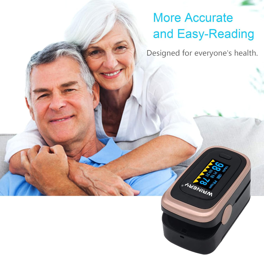 Oxygen Saturation Monitor, Wrinery Premium Pulse Oximeter Fingertip, Oxygen Monitor, O2 Saturation Monitor, OLED