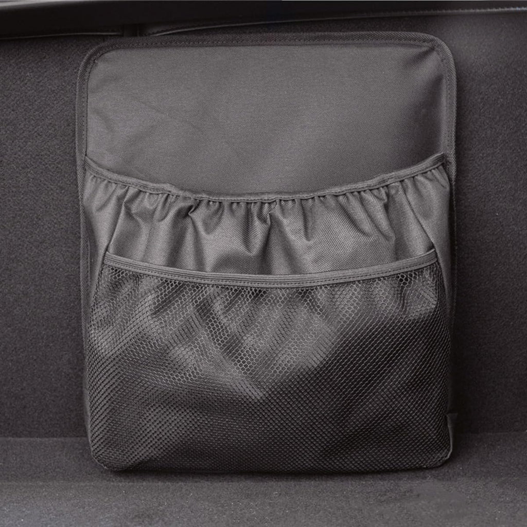 Car Trunk Organizer, Vehicle Backseat Hanging Storage Bag with Netting Pouch, Multifunctional Automotive Interior