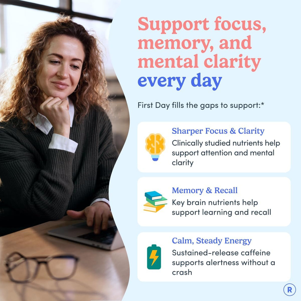 Women's Brain Gummies with Phosphatidylserine (PS), Cognizin Citicoline & Vitamin B3 | Focus, Memory & Clarity |
