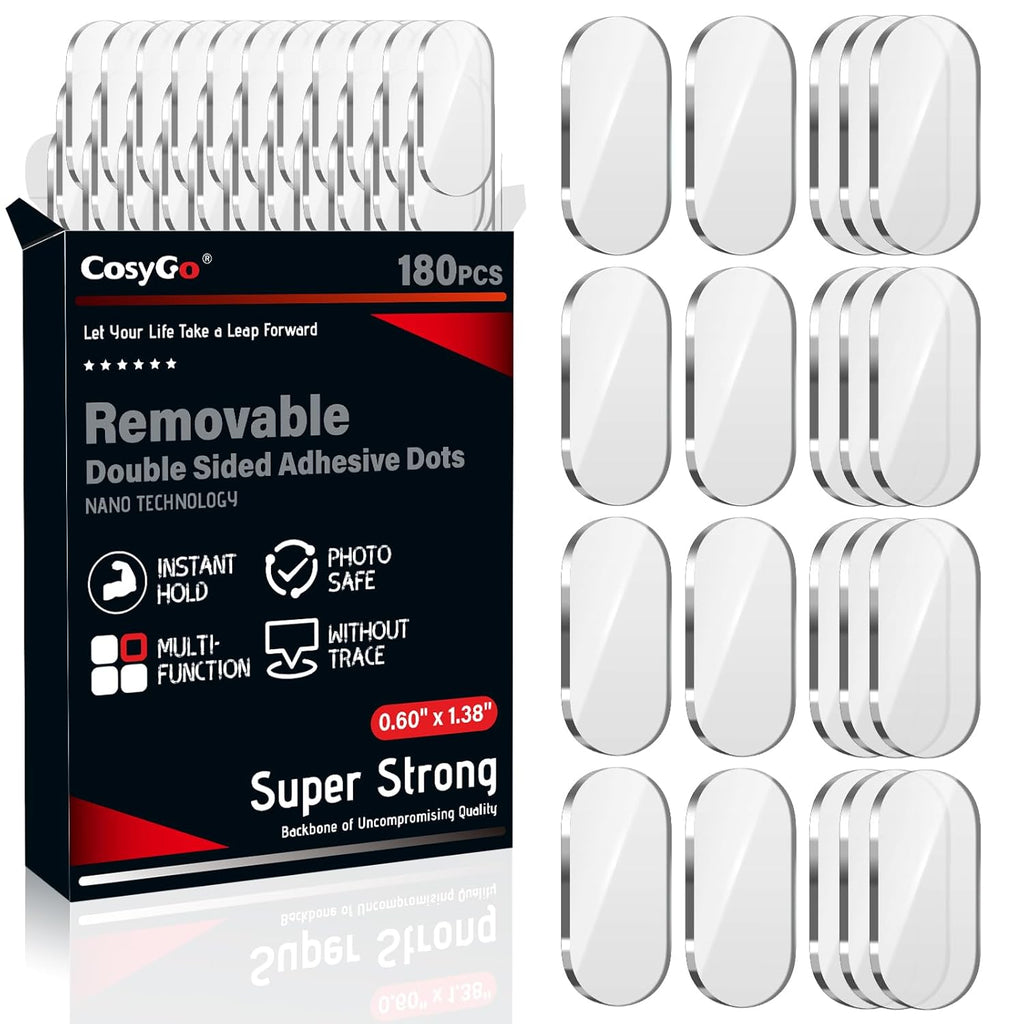 Extra Large Removable Mounting Putty, Strong Double Sided Glue Adhesive Dots No Residue, Clear Museum Sticky Tack for