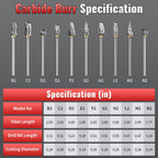 20Pcs Carbide Burr Set with 1/8" Shank