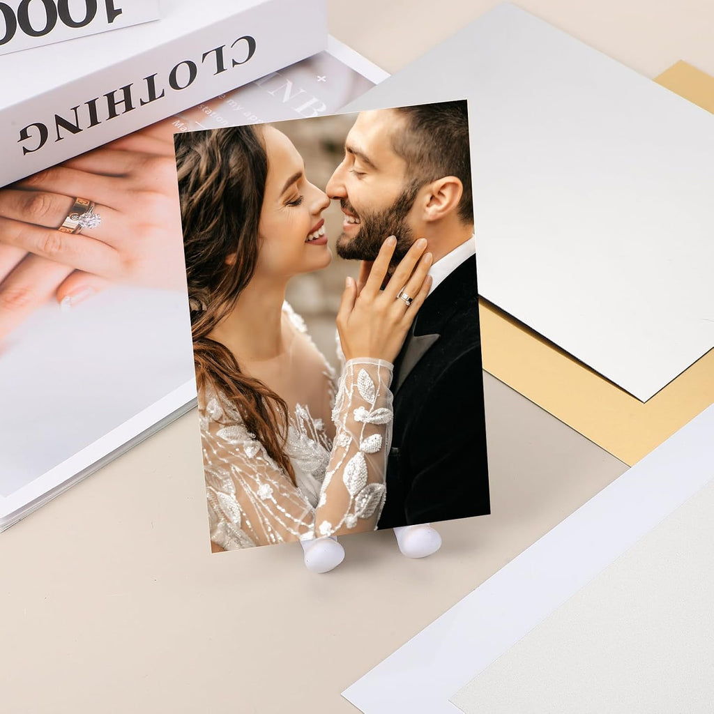 6 Pcs Aluminum Sublimation Blanks, 11.8x7.9" Metal Sublimation Blank Sign Metal Photo Prints for Custom Personalized