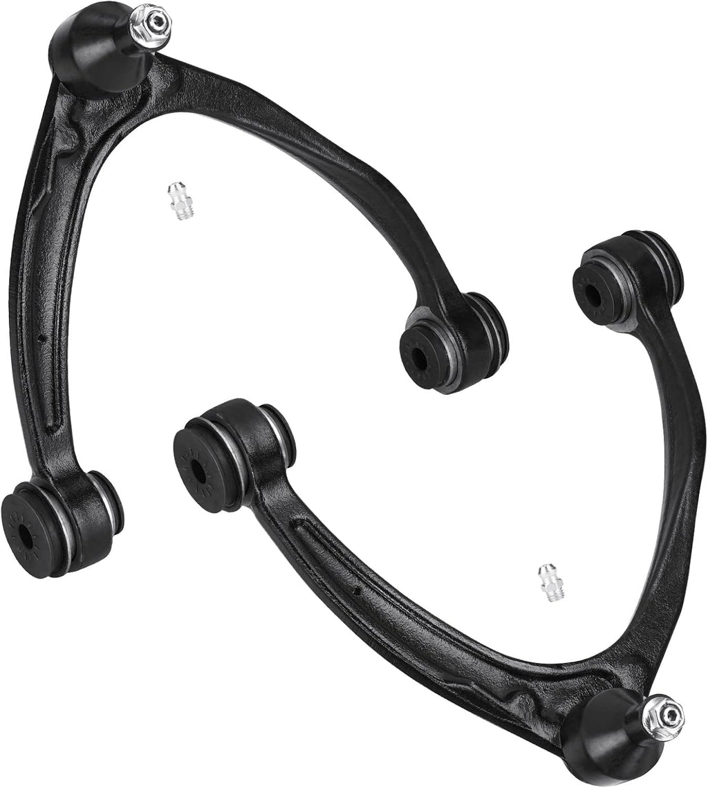 Front Upper Control Arms w/Ball Joints (Only Forged Steel) for Escalade 07-14, Chevy Avalanche Silverado Suburban Tahoe GMC Sierra Yukon | Suspension Kit Replaces K80669 K80670