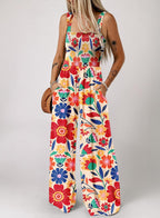 Women's Loose Overalls Jumpsuits One Piece Sleeveless Rompers