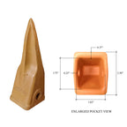 Backhoe Bucket Cat Style Tiger Teeth, 1U-3202TL (5)