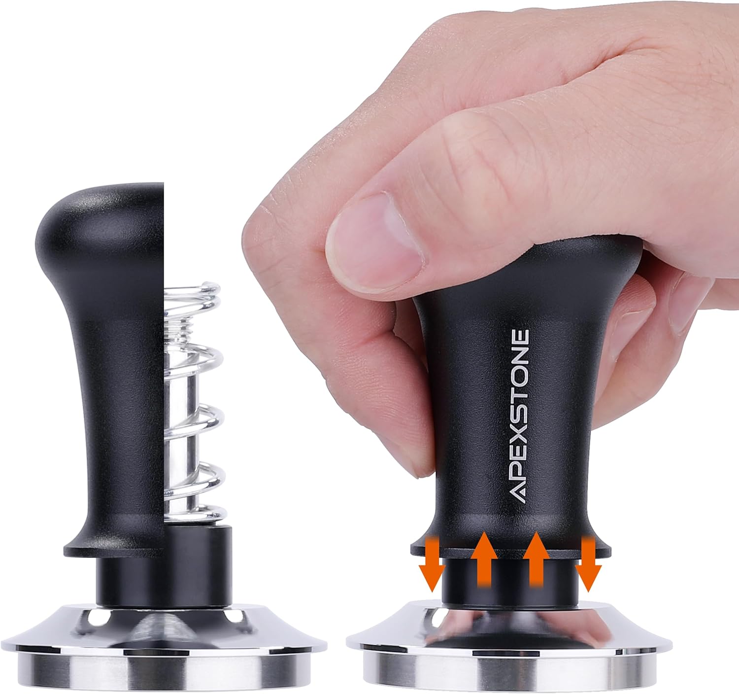 Coffee Tamper Spring Loaded 51mm, Calibrated Espresso Tamper 51mm, Espresso Tamper Spring Loaded