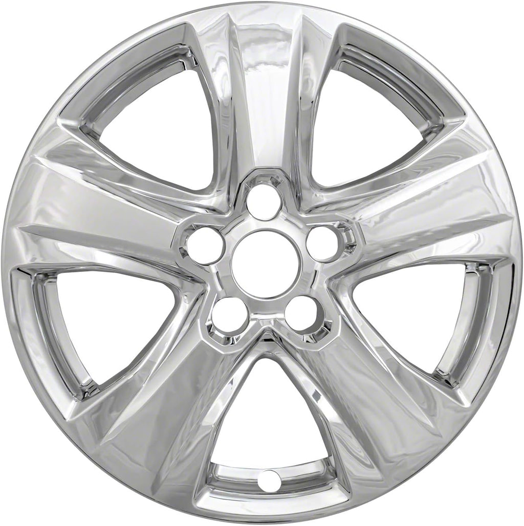 4pc 17" 5 V Spoke Front/Rear Wheel Skins for Toyota Rav4 19-25 - Chrome