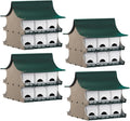 Bulk Buy of 4 S&K Purple Martin Houses, White and Green, PBH-12