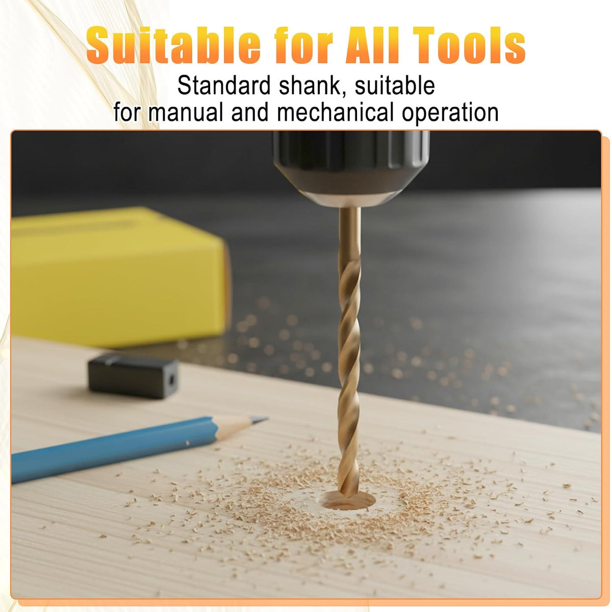 4-Piece Metric Tap & Drill Bit Set, Precision Screw Threading Tools