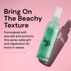 Sea Salt Texturizing Spray | Effortless Beachy Waves, Volume & Touchable Hold | Mineral-Infused Lightweight Texture