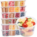 24 Sets 16 oz Deli Containers with Lids,Leakproof&BPA-Free