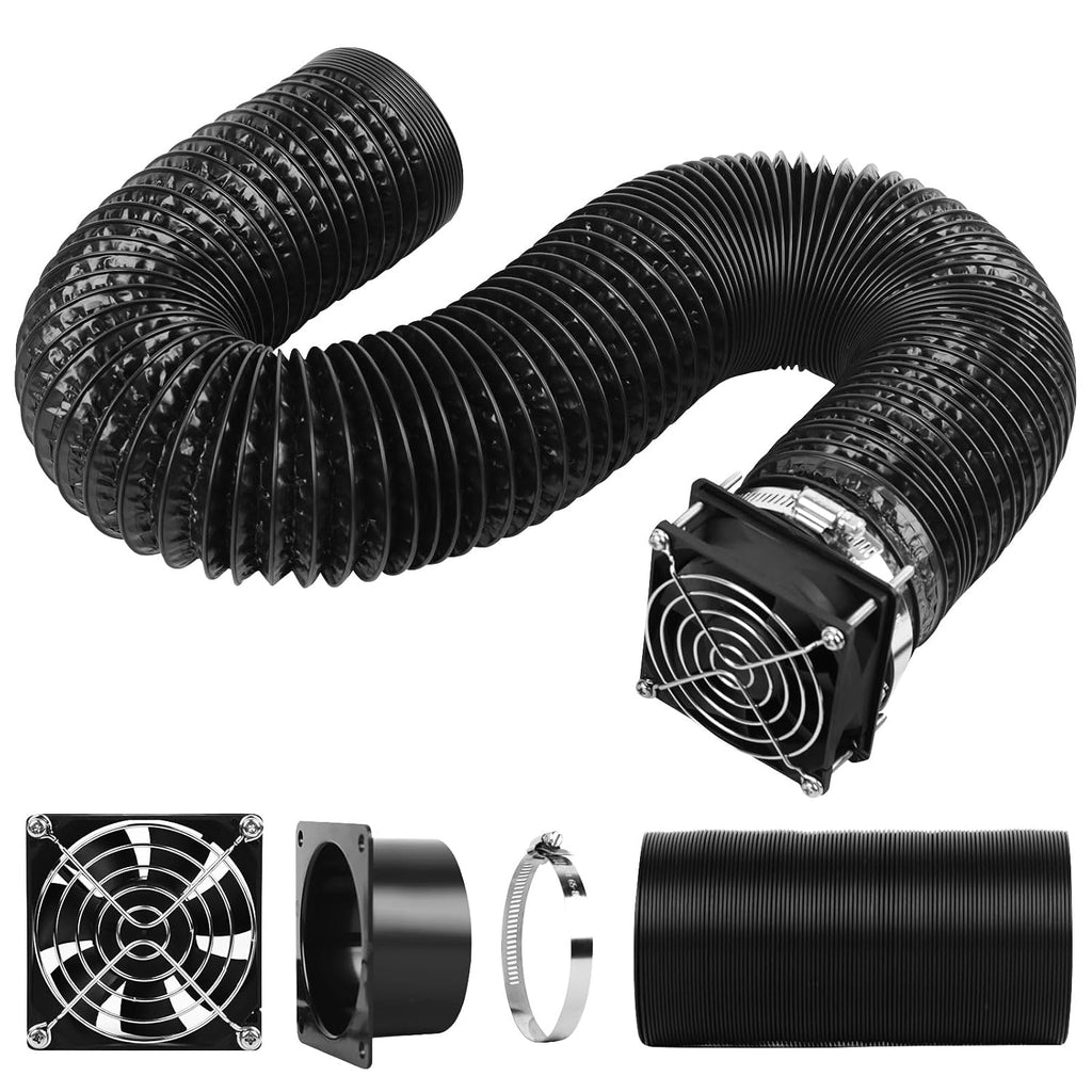 Smoke Exhaust Kit with Efficient Ventilation 4500RPM Fan and Pipe,Exhaust Smoke&Odors,Fan Fume Extraction Kit Exhaust