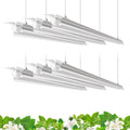 Plant Grow Lights, 4FT 5000K Full Spectrum Daylight White, 6 Packs | 252W(6 x 42W, 1400W Equivalent), T8 LED Grow