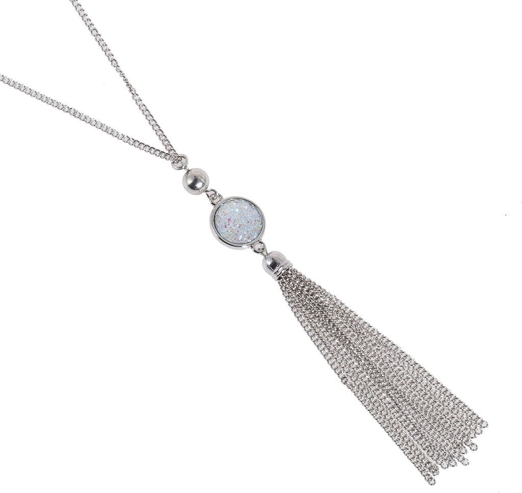 Jewelers Vintage Long Sweater Necklace Chain Pendant Tassel Bohemian Classical Retro Style