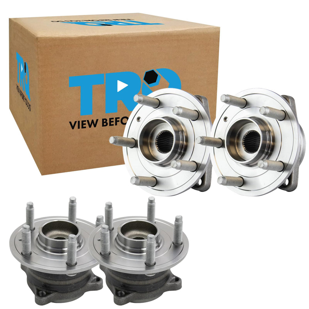 TRQ 2 Piece Wheel Bearing & Hub Assembly Set