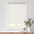 No Drill Cordless Roller Shades, 23x72, Cream