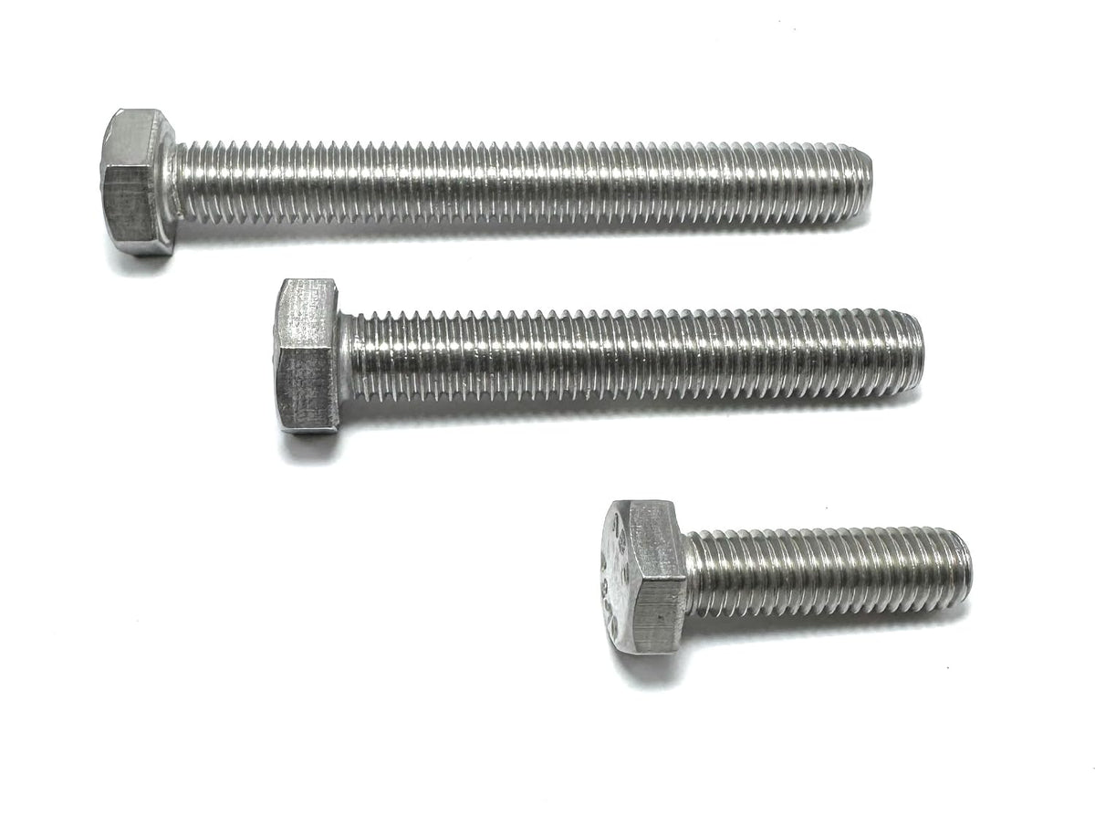 INFAST A2 Stainless Full Thread - Coarse Hex Bolts M12-1.75x55mm (5 Pcs)