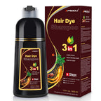 Dark Brown Hair Dye Shampoo 3 in 1 for Gray Hair