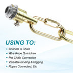 MECCANIXITY Chain Connectors 4mm Thick Pale Gold 3Pack