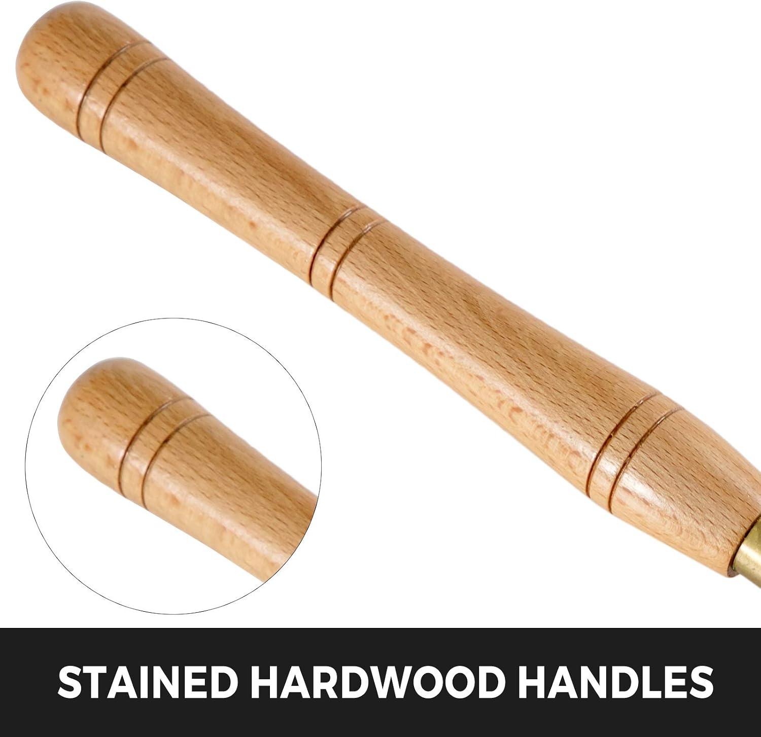 Woodworking Lathe Chisel Set 8 Pieces HSS Steel Blades Wood Turning Tools Wooden Case for Storage for Carving Root