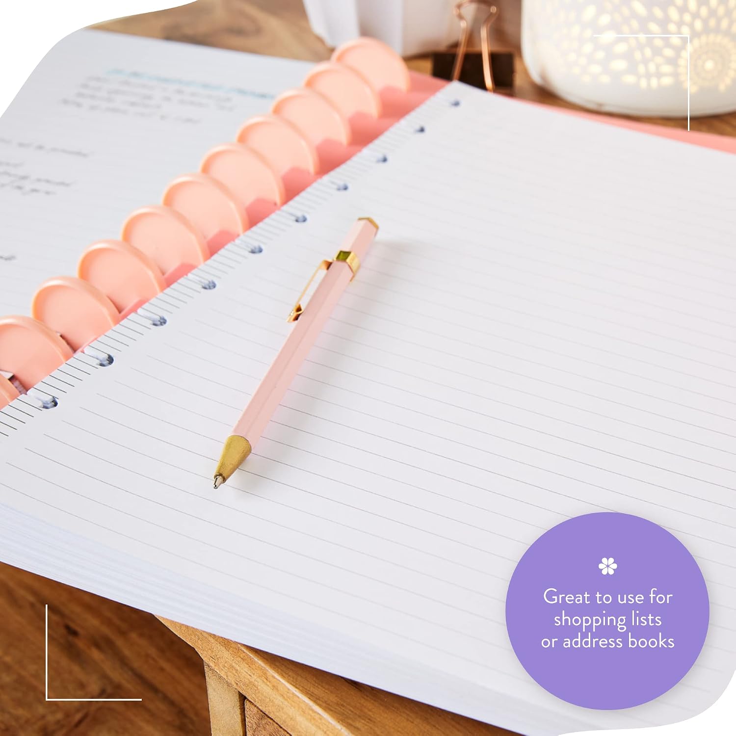 Happy Planner Plans + Notes Planner Refill Paper, 100 Sheets of Lined Refill Paper for Journals, Big Size