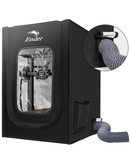 Official 3D Printer Enclosure with Fan Interface Fireproof Dustproof Constant Temperature Dust Cover 480 * 600 *