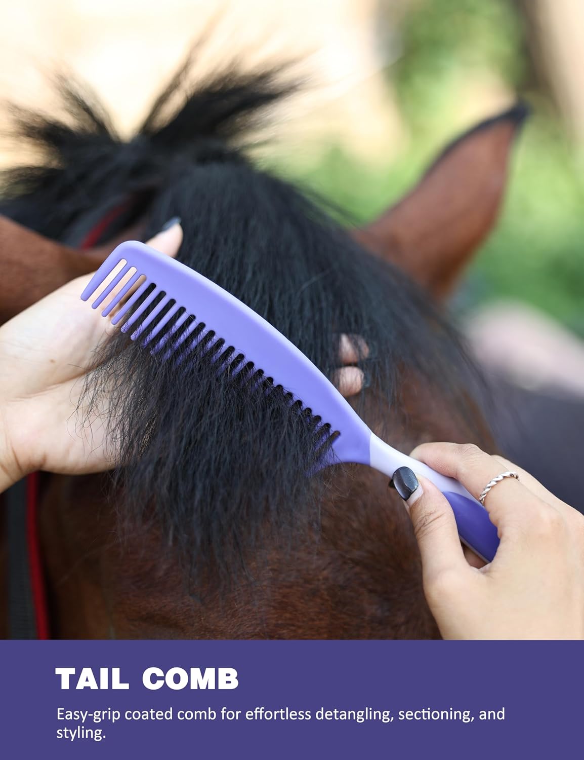 Horse Grooming Kit, 11 Piece Horse Brush Set with Grooming Tools