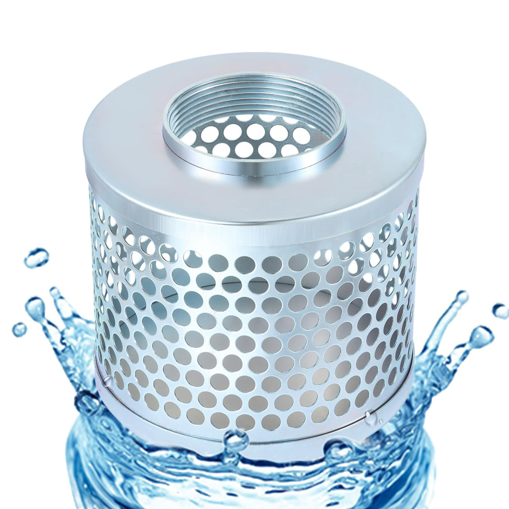 Carbon Steel Round Hole Suction Strainer Filter for Water Pumps - 3 inch