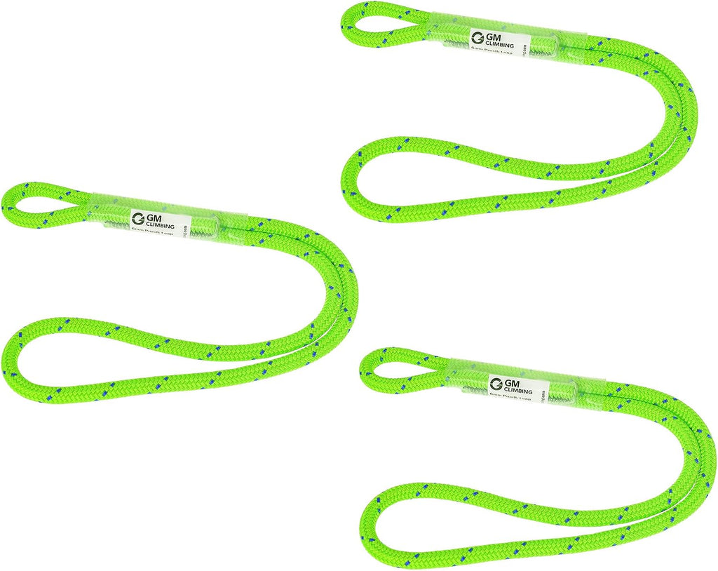 6mm Prusik Cord Pre-Sewn 12in Prusik Loop for Climbing Arborist Rescue Mountaineering General Outdoor Use