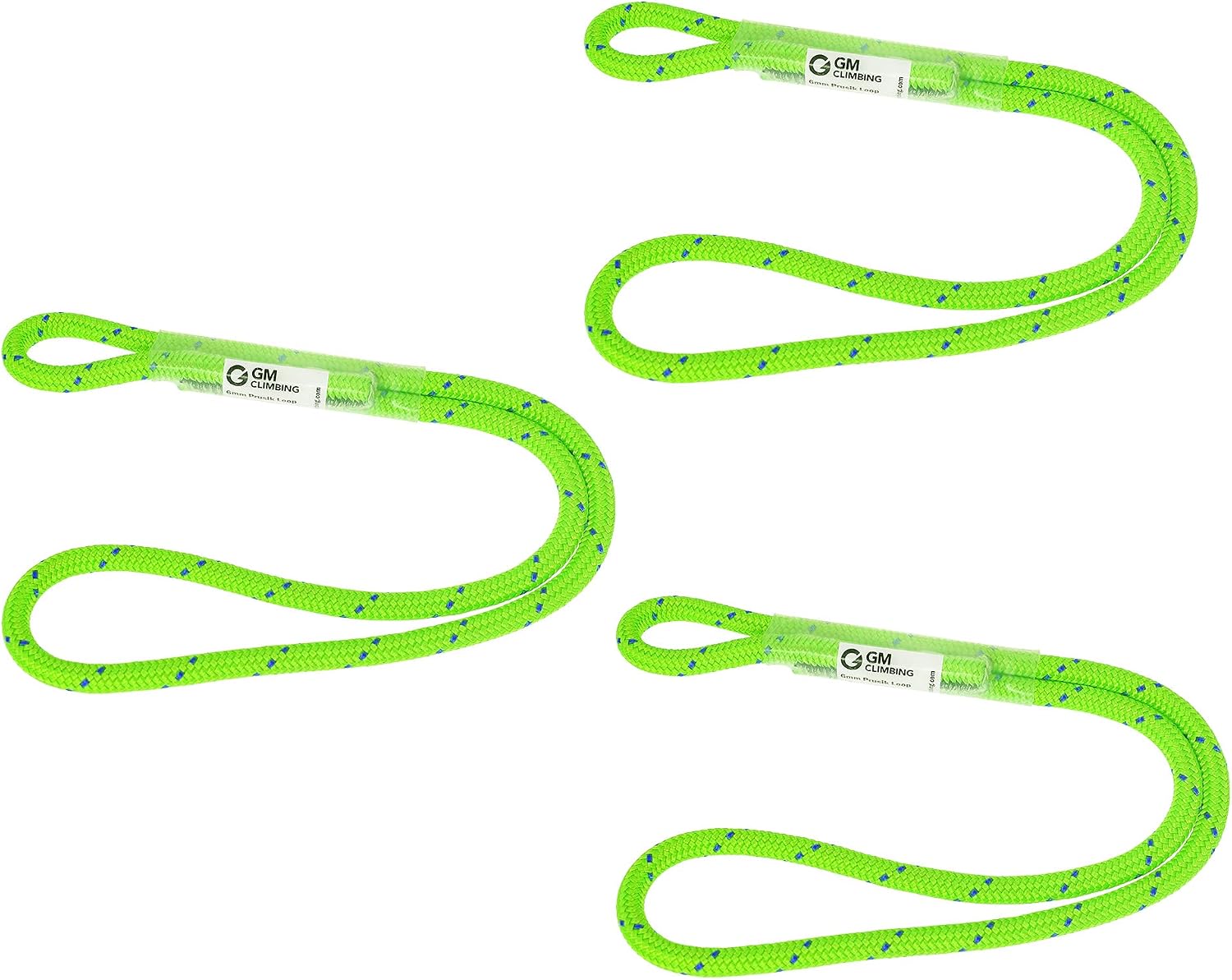 6mm Prusik Cord Pre-Sewn 12in Prusik Loop for Climbing Arborist Rescue Mountaineering General Outdoor Use
