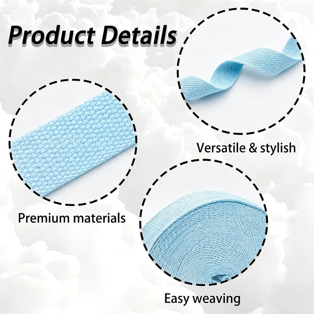 1 Inch Polyester Webbing Strap, 10 Yards Heavy Duty Strapping