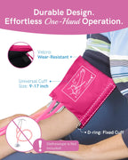 Pink Manual Blood Pressure Cuff for Nurses/Nursing/Medical Students | Aneroid Sphygmomanometer for Home BP Monitoring