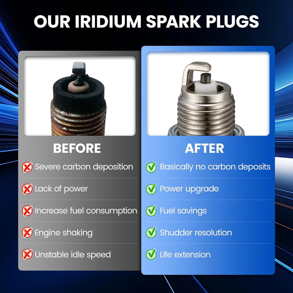 Iridium Spark Plug 4838 4 Pack for Mercury Outboard
