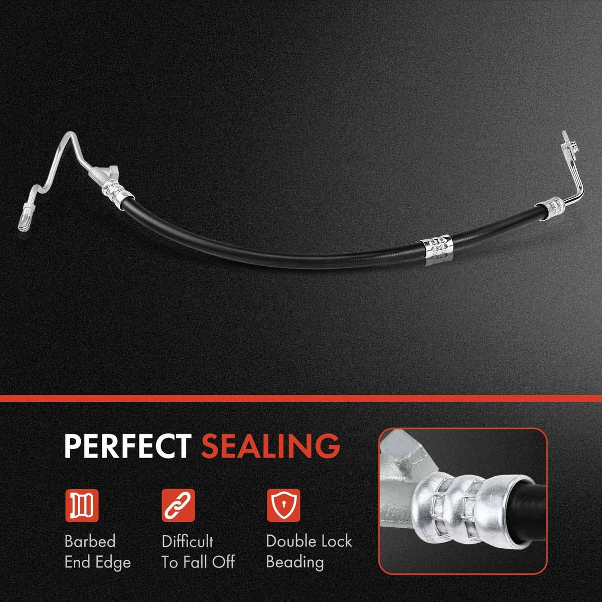 A-Premium Power Steering Return Hose Assembly Compatible with Ford, Lincoln