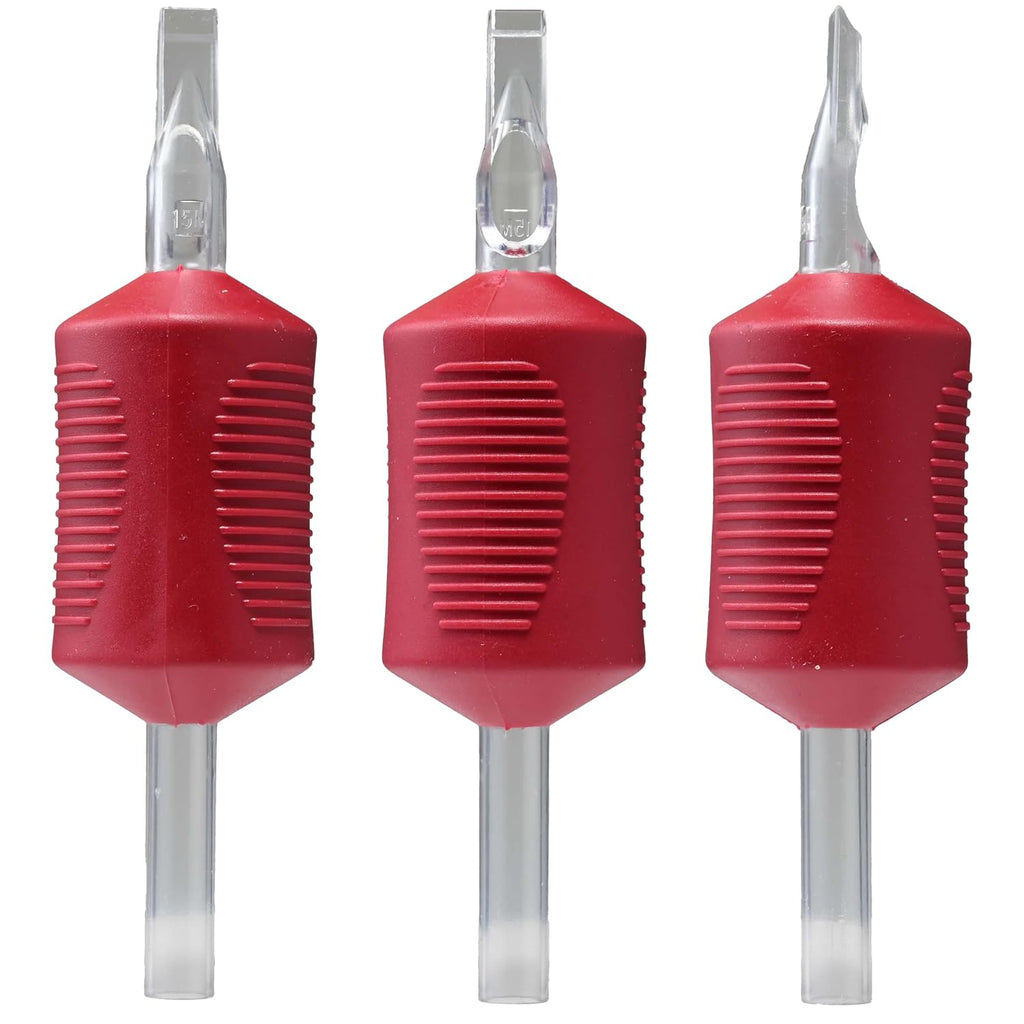 Closed Flat Tip Disposable Tattoo Tubes 1.25" Silicone Pro-Grip 20 Pack Shading Color Packing Tattoo Supply 05CFT