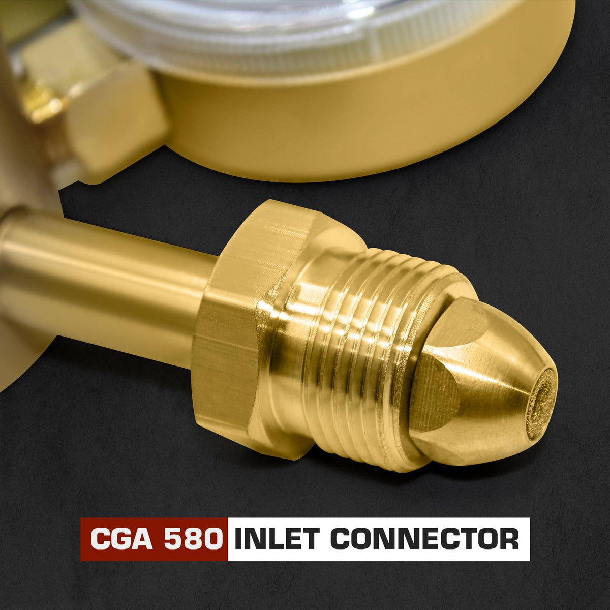 High Pressure Nitrogen Regulator,0-4500PSI,CGA580 Inlet