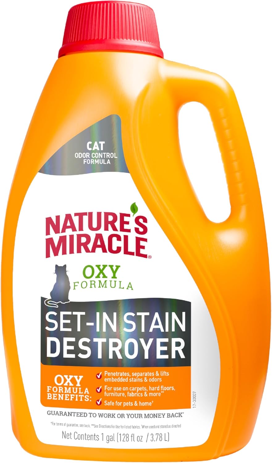 Oxy Set-In Stain Destroyer, Cat Odor Control, 1 gal