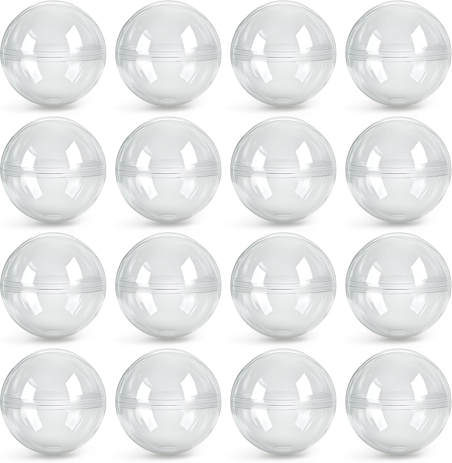 Capsule Vending Machine Translucent 2" Round Capsules Empty - 50 pcs