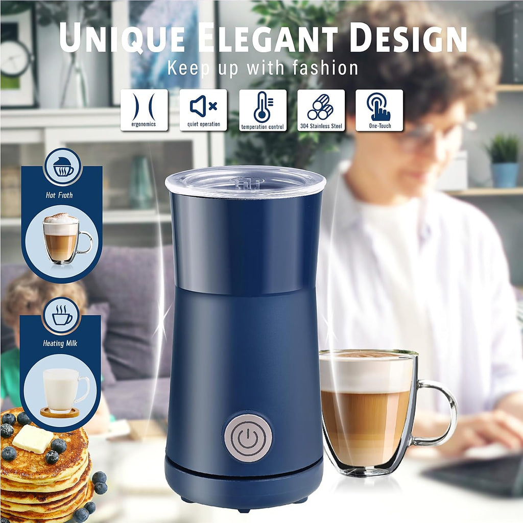 Milk Forther Simple Milk Frother and Steamer 2-in-1 Milk Steamer with Hot Milk Foam and Hot Milk for Latte