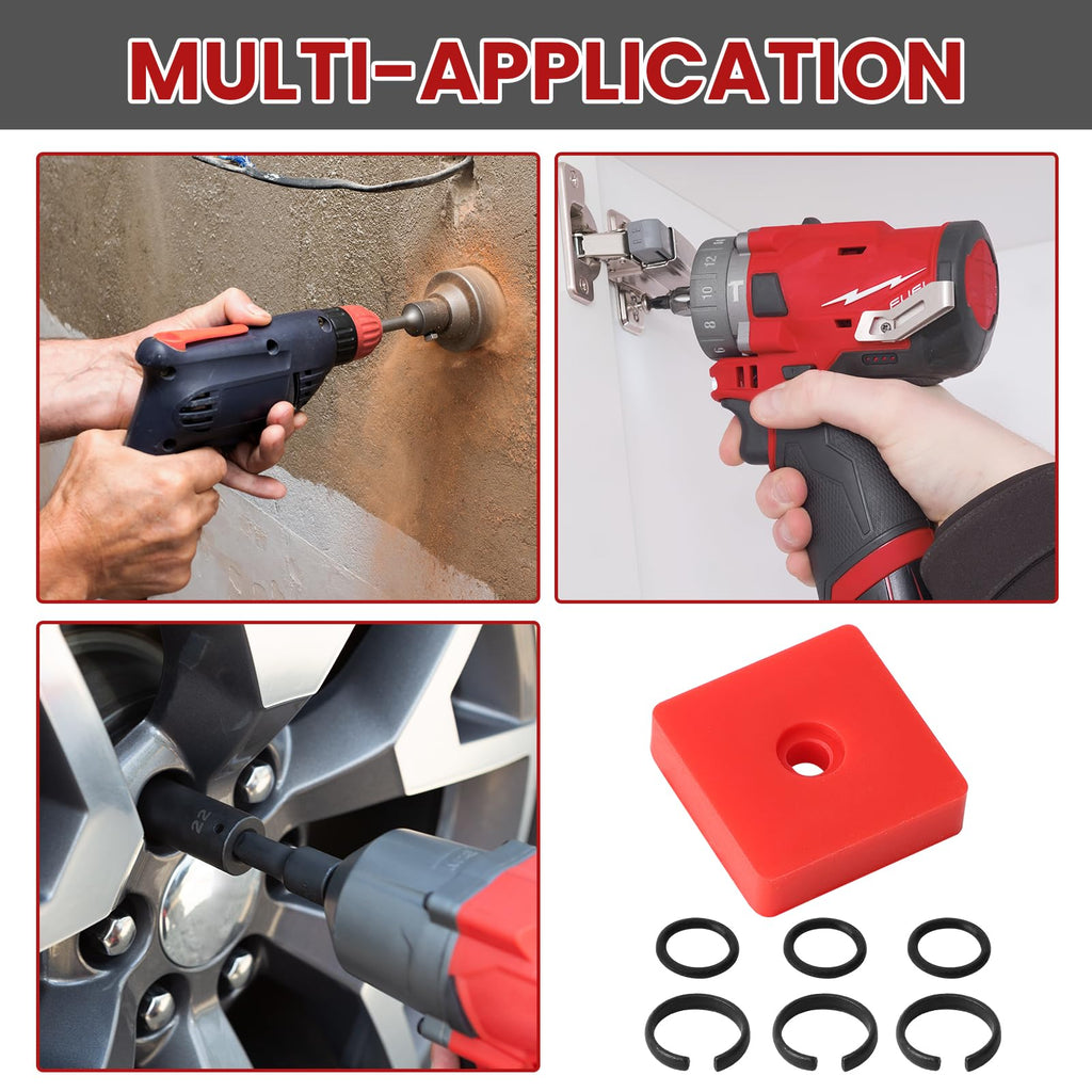 RJLCTH 10 Pcs 3/8 Inch Impact Wrench Retainer Ring Kit with O-Ring & Clip