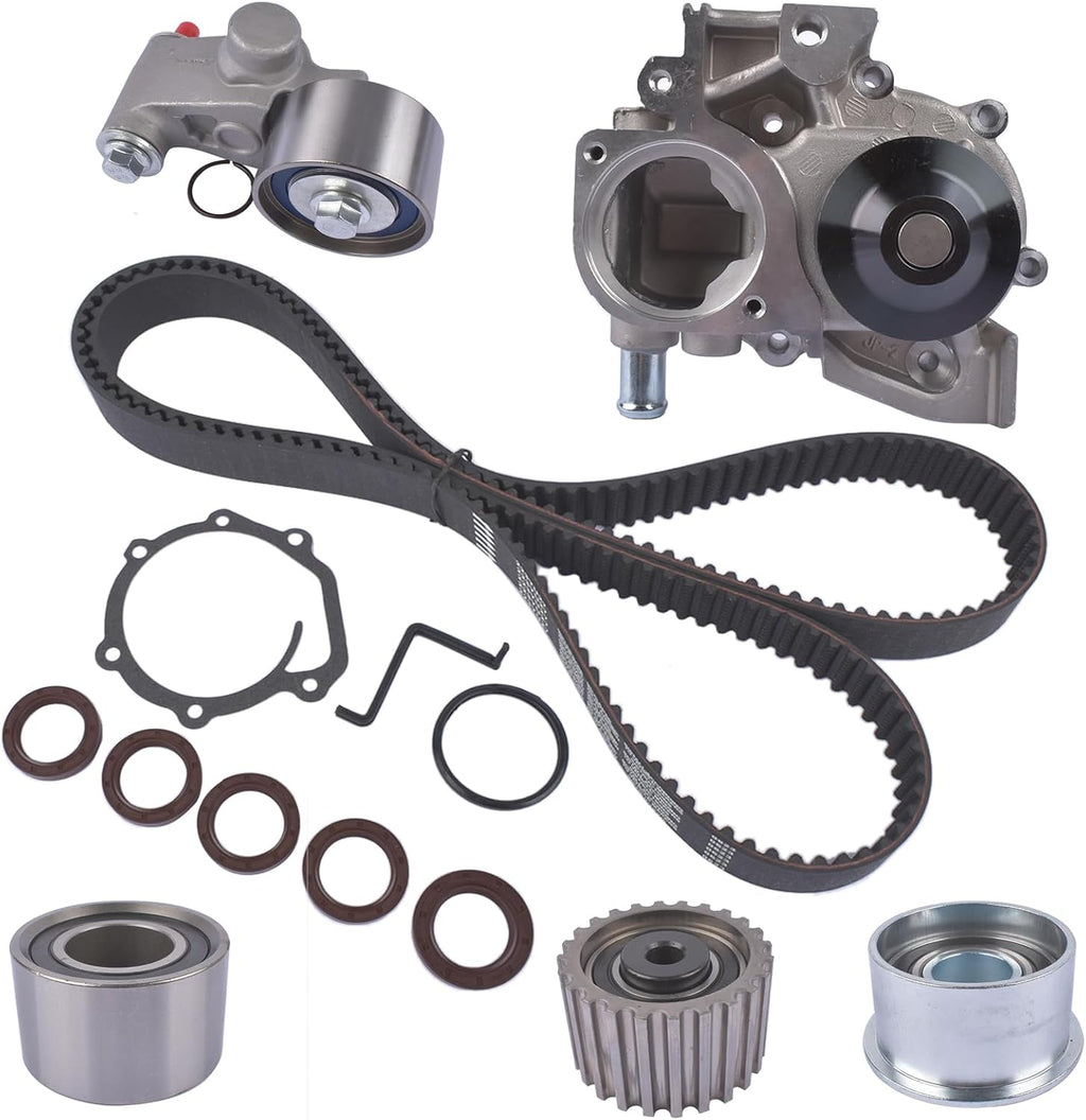 Engine Timing Belt Water Pump Kit Replacement for 2006-2012 Subaru Forester, Impreza, Legacy, Outback EJ253 2.5L H4 Engine # TKF-006 TCK304 TCKWP304A 21111AA280