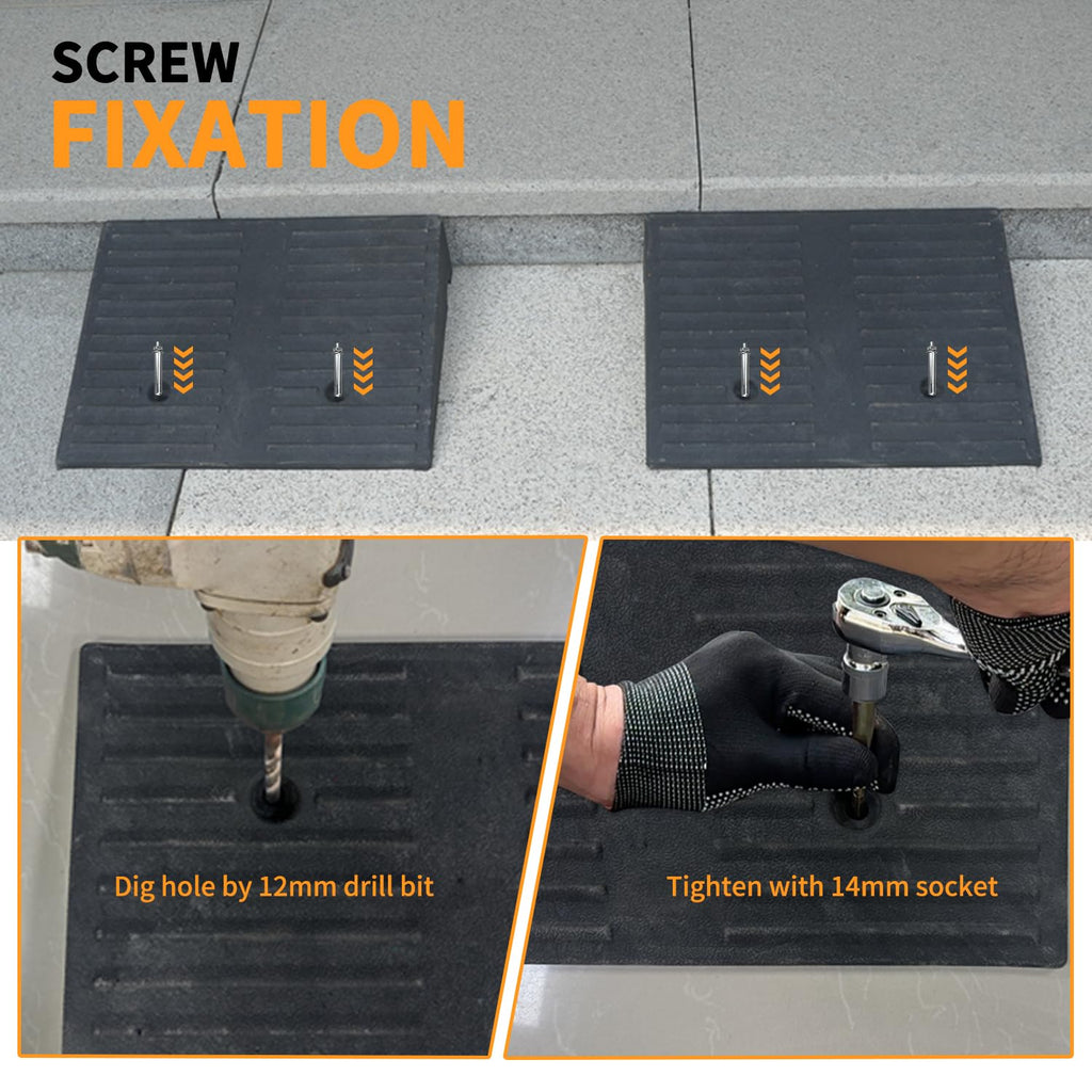 Curb Ramps for Driveway 5.0 inch Height 2 Pack